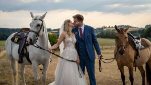 Eine Hochzeit mit Pferden